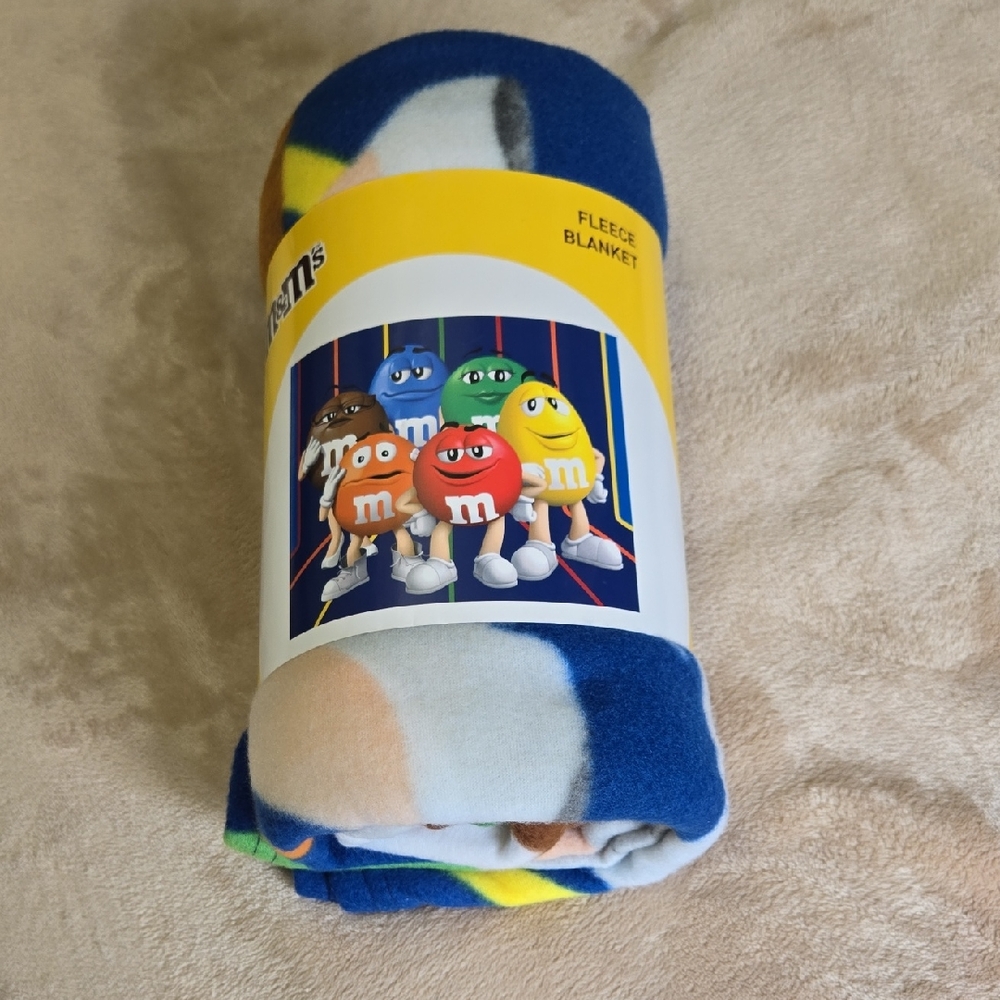 M&M'S Colorful Character Fleece Blanket